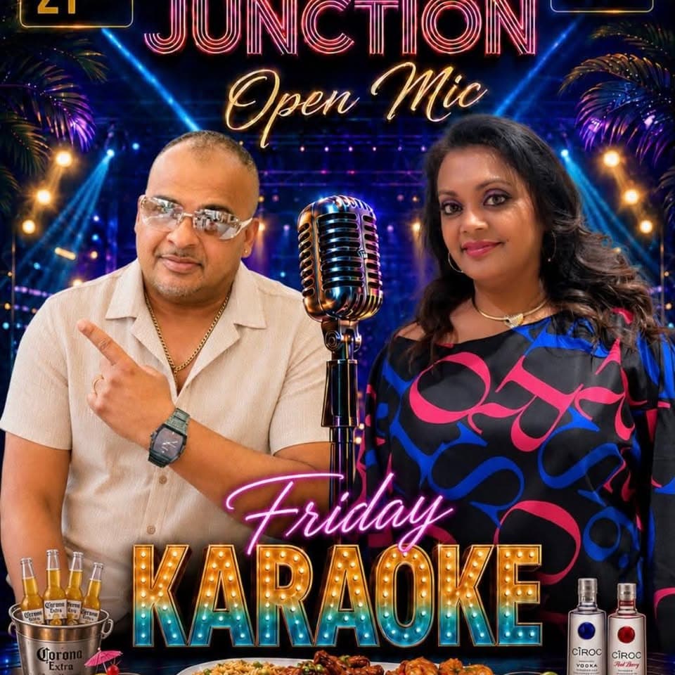 Island Junction Open Mic flyer with Anil Singh and Sushma at Island Junction in Scarborough